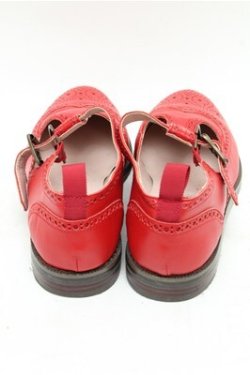 画像3: PINK HOUSE / Tストラップウイングチップシューズ S 赤 S-26-03-14-1022-LO-SH-AS-ZS
