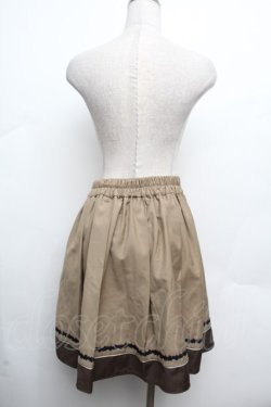 画像2: axes femme POETIQUE / バイカラープリーツスカート  ベージュ S-26-03-14-054-AX-SK-AS-ZS