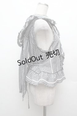 画像2: PINK HOUSE / misako&erinko　ハートベリーラビットうさ耳ベスト  黒ｘ白 S-26-03-14-007-LO-TO-AS-ZS