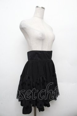 画像3: BPN / フロッキードットスカート  黒 S-26-03-14-057-GO-SK-AS-ZS