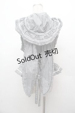 画像3: PINK HOUSE / misako&erinko　ハートベリーラビットうさ耳ベスト  黒ｘ白 S-26-03-14-007-LO-TO-AS-ZS