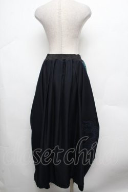 画像2: Qutie Frash / ベルトデザイン袴ロングスカート  紺 S-26-03-14-060-QU-SK-HR-ZS