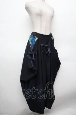 画像3: Qutie Frash / ベルトデザイン袴ロングスカート  紺 S-26-03-14-060-QU-SK-HR-ZS