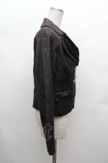 画像2: axes femme POETIQUE / ハート襟ジャガードジャケット  黒 S-26-03-14-012-AX-JA-HR-ZS (2)