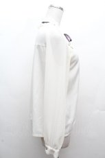 画像3: axes femme POETIQUE / 巻き薔薇デザインフリルブラウス  アイボリー S-26-03-14-013-AX-BL-HR-ZS (3)