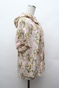 画像2: PINK HOUSE / フラワーブーケフード付きローンブラウス  ピンク S-26-03-14-017-LO-BL-AS-ZS