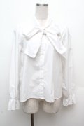 LOLITA / ボウタイ付きブラウス  白 S-26-03-14-020-LO-BL-HR-ZS