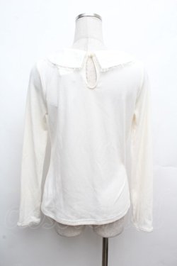 画像3: axes femme POETIQUE / 襟刺繍テレコトップス  アイボリー S-26-03-14-021-AX-TO-HR-ZS