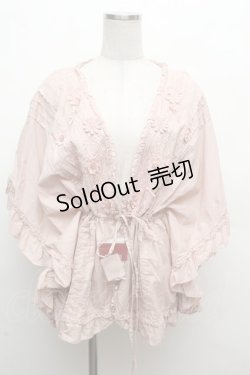 画像1: PINK HOUSE / フラワーモチーフトップス  ピンク S-26-03-14-022-LO-TO-AS-ZS