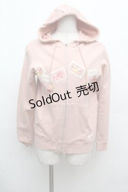 画像1: PINK HOUSE / ワッペンパーカー  ピンク S-26-03-14-023-LO-TO-AS-ZS