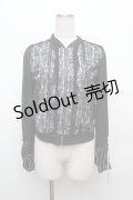 axes femme POETIQUE / レース重ねブルゾン  黒 S-26-03-14-026-AX-JA-HR-ZS