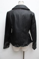 画像3: axes femme / レースフェイクレザージャケット  黒 S-26-03-14-027-AX-CO-HR-ZS (3)