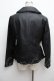 画像3: axes femme / レースフェイクレザージャケット  黒 S-26-03-14-027-AX-CO-HR-ZS (3)