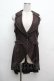 画像1: axes femme POETIQUE / フィッシュテールロングベスト  ブラウン S-26-03-14-028-AX-TO-HR-ZS (1)