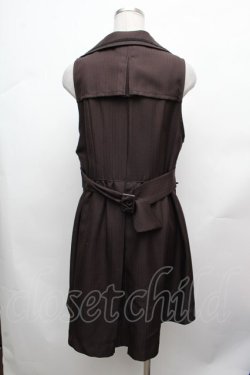 画像3: axes femme POETIQUE / フィッシュテールロングベスト  ブラウン S-26-03-14-028-AX-TO-HR-ZS