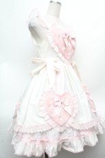 画像2: BABY,THE STARS SHINE BRIGHT / Cherie de Neigeジャンパースカート  白×ピンク S-26-03-14-029-BA-OP-TE-ZS (2)