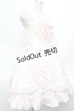 画像2: BABY,THE STARS SHINE BRIGHT / Cherie de Neigeジャンパースカート  白×ピンク S-26-03-14-029-BA-OP-TE-ZS