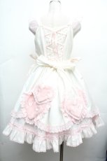 画像3: BABY,THE STARS SHINE BRIGHT / Cherie de Neigeジャンパースカート  白×ピンク S-26-03-14-029-BA-OP-TE-ZS (3)