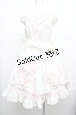 画像3: BABY,THE STARS SHINE BRIGHT / Cherie de Neigeジャンパースカート  白×ピンク S-26-03-14-029-BA-OP-TE-ZS