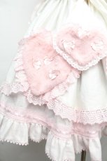 画像4: BABY,THE STARS SHINE BRIGHT / Cherie de Neigeジャンパースカート  白×ピンク S-26-03-14-029-BA-OP-TE-ZS (4)