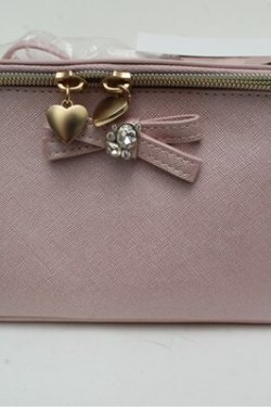 画像4: m petit by misako / AMハートヒキテポーチ  ピンク S-26-03-15-005-LO-ZA-AS-ZS