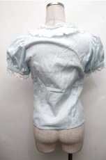 画像2: MILK / フリル襟ブラウス  サックス S-26-03-15-037-ML-BL-AS-ZS (2)