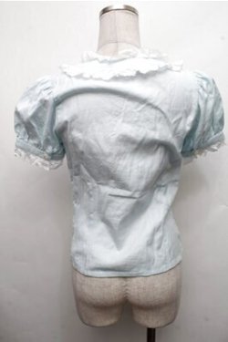 画像2: MILK / フリル襟ブラウス  サックス S-26-03-15-037-ML-BL-AS-ZS