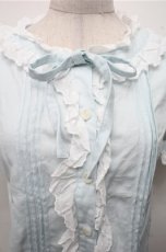 画像3: MILK / フリル襟ブラウス  サックス S-26-03-15-037-ML-BL-AS-ZS (3)