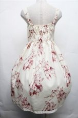 画像2: Emily Temple cute / トゥシューズBUNNYワンピース  オフｘレッド S-26-03-15-039-ET-OP-HR-ZS (2)