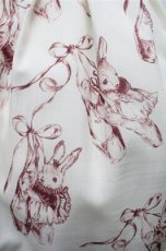 画像3: Emily Temple cute / トゥシューズBUNNYワンピース  オフｘレッド S-26-03-15-039-ET-OP-HR-ZS (3)