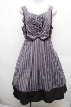 画像1: axes femme / レジメ柄ジャンドレ  グレー S-26-03-15-043-AX-BL-HR-ZS