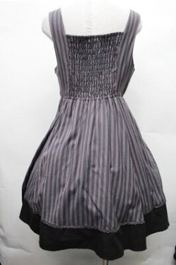 画像2: axes femme / レジメ柄ジャンドレ  グレー S-26-03-15-043-AX-BL-HR-ZS