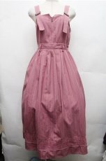 画像1: axes femme / ストライプ柄ジャンスカ  ピンク S-26-03-15-044-AX-OP-HR-ZS (1)