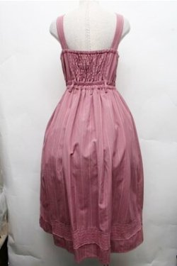 画像2: axes femme / ストライプ柄ジャンスカ  ピンク S-26-03-15-044-AX-OP-HR-ZS