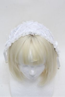 画像1: axes femme / レースアップヘッドドレス  白 S-26-03-15-007-AX-AC-AS-ZS