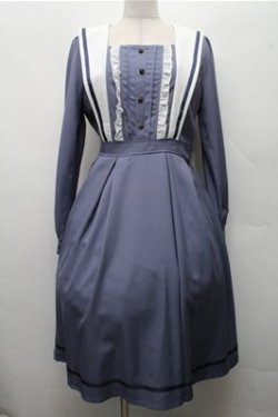 画像1: axes femme POETIQUE / クラシックセーラーワンピース  ブルー S-26-03-15-054-AX-OP-HR-ZS