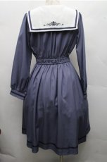 画像2: axes femme POETIQUE / クラシックセーラーワンピース  ブルー S-26-03-15-054-AX-OP-HR-ZS (2)