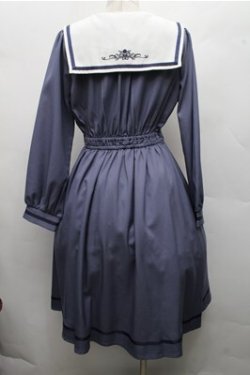 画像2: axes femme POETIQUE / クラシックセーラーワンピース  ブルー S-26-03-15-054-AX-OP-HR-ZS