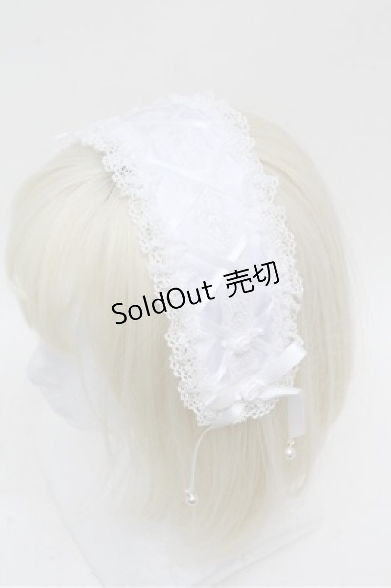 画像2: axes femme / レースアップヘッドドレス  白 S-26-03-15-007-AX-AC-AS-ZS (2)