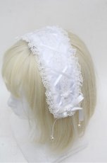 画像2: axes femme / レースアップヘッドドレス  白 S-26-03-15-007-AX-AC-AS-ZS (2)