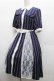 画像3: axes femme / マルチストライプ柄シャツワンピース  紺ｘオフ S-26-03-15-055-AX-OP-HR-ZS (3)