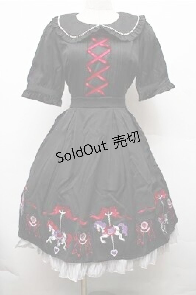 画像1: Amavel / Nostalgic Dreamin’ Carouselワンピース  黒 S-26-03-15-057-CA-OP-AS-ZS (1)