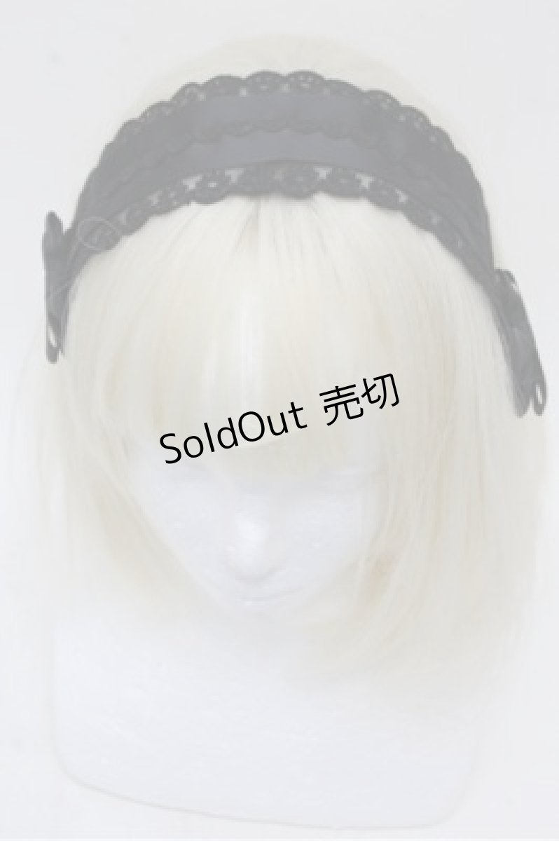 画像1: m petit by misako / ヘッドドレス  黒 S-26-03-15-008-LO-AC-AS-ZS (1)