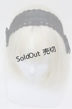 画像1: m petit by misako / ヘッドドレス  黒 S-26-03-15-008-LO-AC-AS-ZS