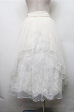 画像2: axes femme POETIQUE / バックフリルチュールスカート  オフ S-26-03-15-058-AX-SK-AS-ZS (2)