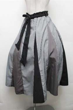 画像3: axes femme / 切替ロングフレアスカート  黒 S-26-03-15-060-AX-SK-HR-ZS