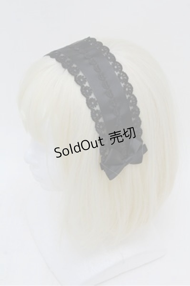 画像2: m petit by misako / ヘッドドレス  黒 S-26-03-15-008-LO-AC-AS-ZS (2)
