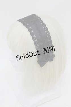 画像2: m petit by misako / ヘッドドレス  黒 S-26-03-15-008-LO-AC-AS-ZS