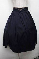 画像1: axes femme / 裾切替タックスカート  紺 S-26-03-15-062-AX-SK-HR-ZS (1)