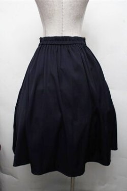 画像2: axes femme / 裾切替タックスカート  紺 S-26-03-15-062-AX-SK-HR-ZS